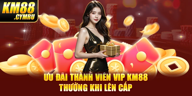 Ưu đãi thành viên VIP KM88 thưởng khi lên cấp